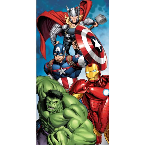Bosszúállók Power fürdőlepedő, strand törölköző  70x140cm