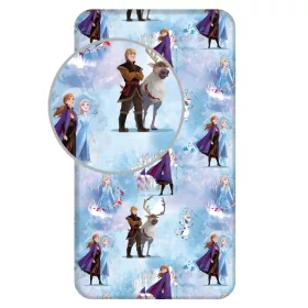 Disney Frozen Spannbettlaken „Blue Winter“ (90 x 200 cm)