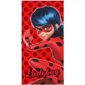   Die Abenteuer von Ladybug und Cat Noir – Rote Punkte – Badetuch, Strandtuch 70 x 140 cm