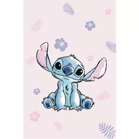   Disney Lilo & Stitch, Sternenhund, rosa Mikroflanelldecke, 100 x 150 cm