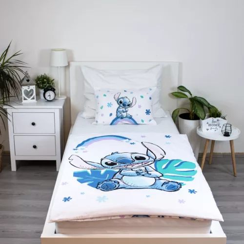 Disney Lilo és Stitch, A csillagkutya Rainbow gyerek, ovis ágyneműhuzat 100×135 cm, 40×60 cm