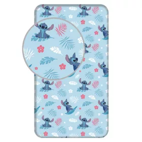   Disney Lilo & Stitch, Der Sternenhund, blaues Spannbettlaken 90x200 cm