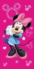 Disney Minnie Pink Star Badetuch, Strandtuch 70x140cm