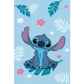   Disney Lilo & Stitch, der Sternenhund, blaue Fleecedecke, 100 x 150 cm