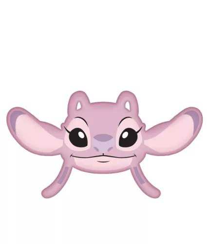 Disney Lilo és Stitch, A csillagkutya Angel Pink 3D formapárna, díszpárna 35 cm