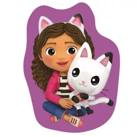 Gabis Puppenhaus-Kissen in Pandy-Form, Dekokissen 30 cm