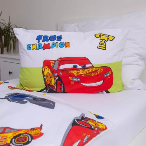 Disney Verdák Champion gyerek, ovis ágyneműhuzat 100×135 cm, 40×60 cm
