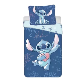   Disney Lilo és Stitch, A csillagkutya Aloha Blue ágyneműhuzat 140×200cm, 70×90 cm