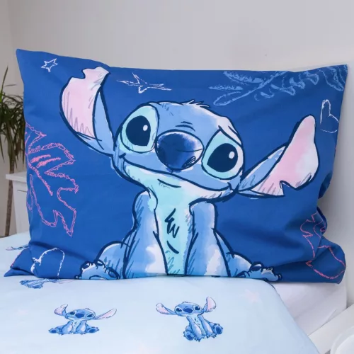 Disney Lilo és Stitch, A csillagkutya Aloha Blue ágyneműhuzat 140×200cm, 70×90 cm