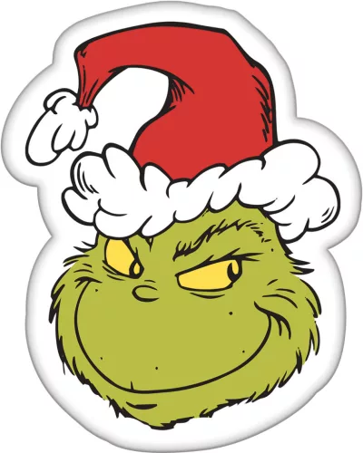 A Grincs Smile formapárna, díszpárna 36x29 cm