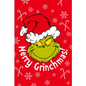 A Grincs Merry Grinchmas mikroflanel takaró 100x150cm