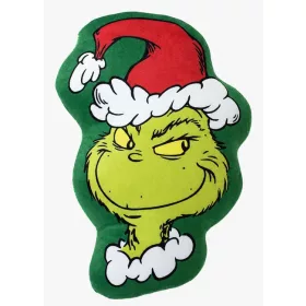 A Grincs Green Smile formapárna, díszpárna 36x23 cm