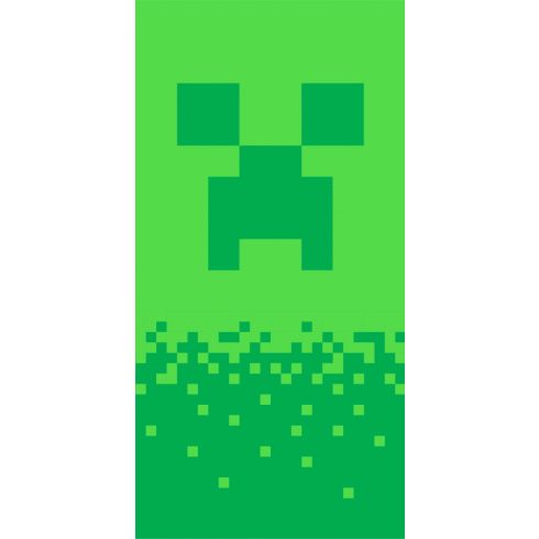 Minecraft Digital Creeper fürdőlepedő, strand törölköző 70x140cm