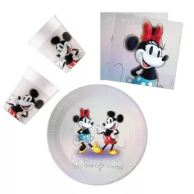   Disney 100 Minnie Party-Set mit 36 ​​Teilen und 23 cm Tellern