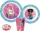 Barbie Stylish étkészlet, micro műanyag szett, pohárral 260 ml