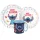 Disney Lilo és Stitch, A csillagkutya Just étkészlet, micro műanyag szett bögrével 390 ml 