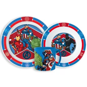 Avengers Army Geschirrset aus Mikroplastik mit 265-ml-Becher