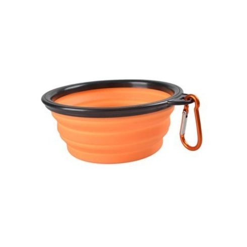 Latex hordozható etető és itató tál kutyáknak (350ML)