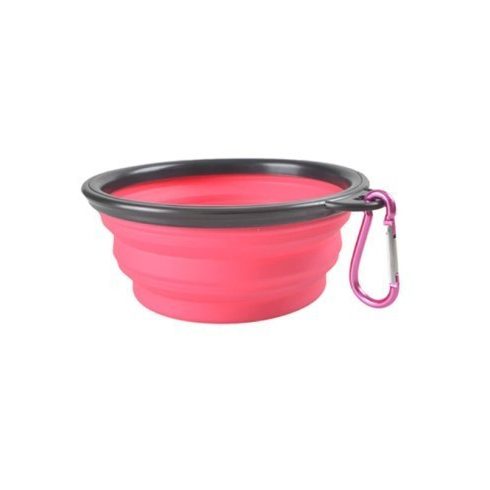 Latex hordozható etető és itató tál kutyáknak (350ML)