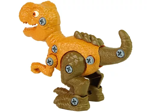 Dinoszaurusz Tyrannosaurus Rex készlet tojással DIY csavarhúzó narancssárga