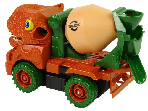 Betonszállító dinoszaurusz bontó narancssárga kiegészítők