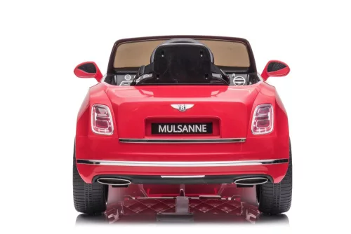 Akkumulátoros autó Bentley Mulsanne pirosra festve