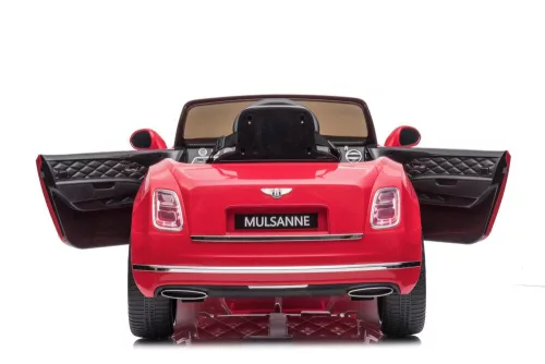 Akkumulátoros autó Bentley Mulsanne pirosra festve