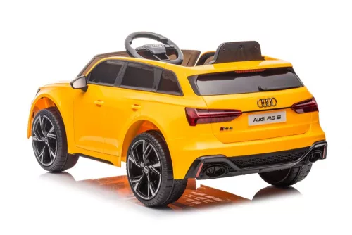 Elektromos kisautó Audi RS6 BRD-2118 sárga
