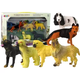  6 darabos figura készlet Fajtiszta kutyák A világ híres kutyái