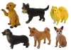 6 darabos figura készlet Fajtiszta kutyák A világ híres kutyái