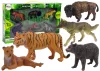 Afrikai erdei állatok figurakészlet medve tigris