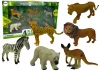 Afrikai Vadvilág Figurakészlet Kenguru Zebra