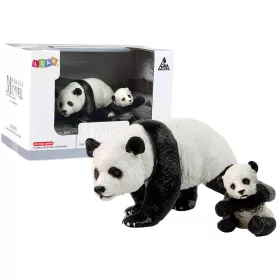   2 db-os pandafigura készlet fiatal pandával - Világ Állatai sorozat