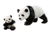 2 db-os pandafigura készlet fiatal pandával - Világ Állatai sorozat