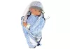 Baby Doll 46 cm Kék Csillag alakú takaró, babajáték