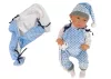 Baby Doll 46 cm Kék Csillag alakú takaró, babajáték