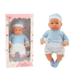 Baby Doll 46 cm-es kék cumi sapka zokni