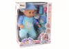 Baby Doll Sound Dummy előke kék macskás pizsama