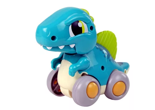 Dinoszaurusz kerekeken kék figura