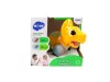 Dinoszaurusz kerekeken sárga Triceratops figura
