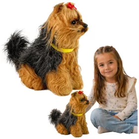   Interaktív plüsskutya Puha szőrű Yorkshire terrier fajta Simogassa meg a fejét és ismerje meg a funkcióit