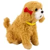 Interaktív plüss kutya puha szőrű uszkárfajta