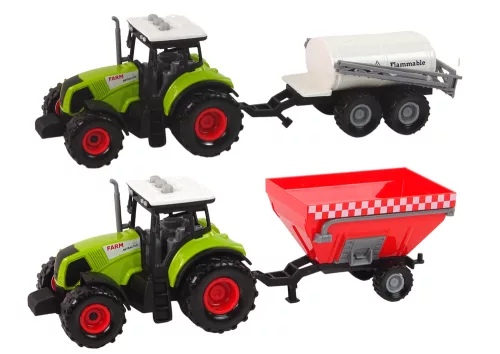 Farmer traktor készlet + 2 mezőgazdasági gép Mezőgazdasági teherautó készlet