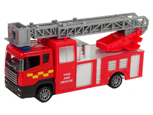 Tűzoltó járműszett húzómotoros Jeep piros