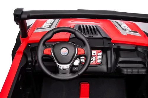 Akkumulátoros autó S618 piros 4x4