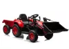 Újratölthető traktor vödörrel BW-X002A Piros