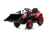 Újratölthető traktor vödörrel BW-X002A Piros