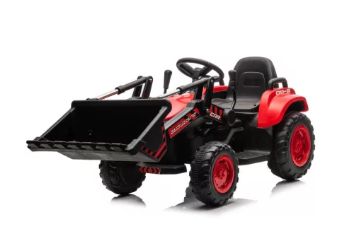 Újratölthető traktor vödörrel BW-X002A Piros