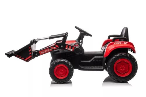 Újratölthető traktor vödörrel BW-X002A Piros
