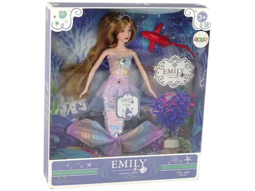 Emily, a sellő baba rózsaszín kiegészítők